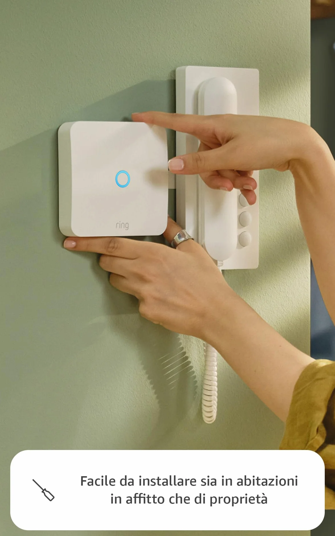 Ring Intercom Audio | Rendi il tuo citofono più intelligente | Audio in streaming, chiavi virtuali e accesso remoto | Configurazione fai-da-te