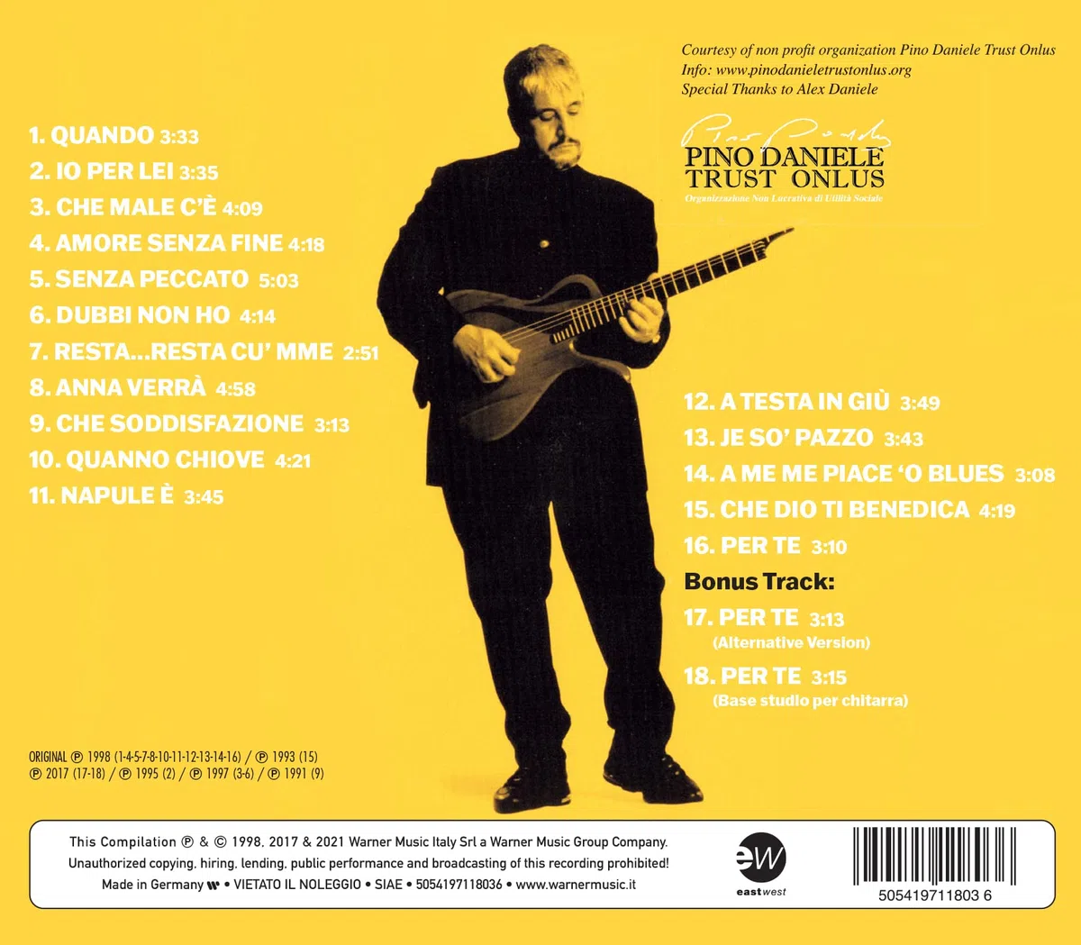 The Best Of Pino Daniele Yes I
