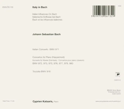 Bach et l'Italie
