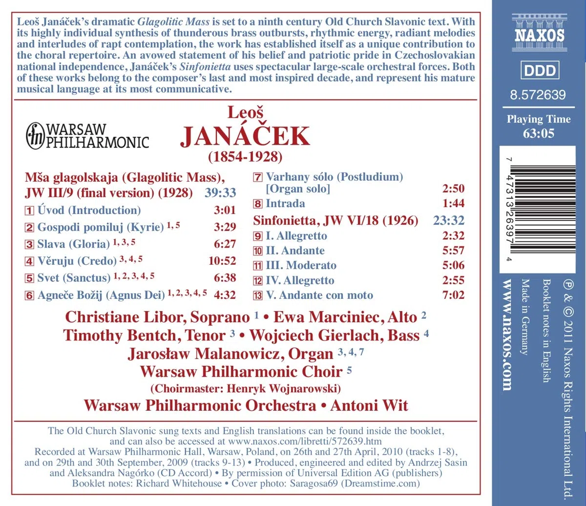 Glagolitic Mass/Sinfonietta
